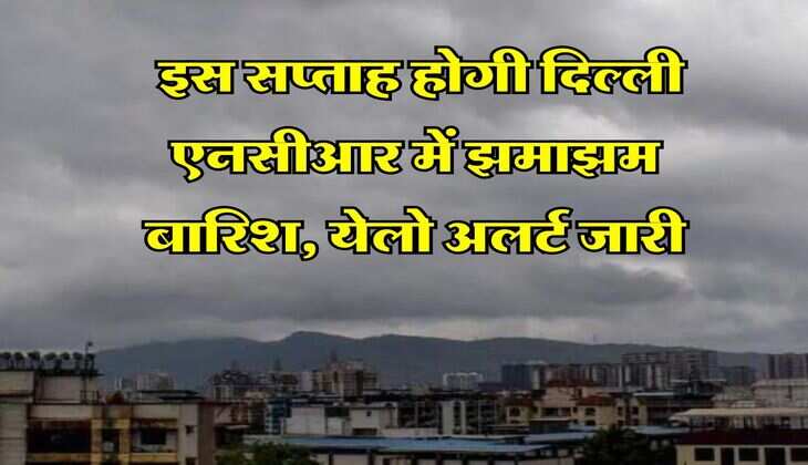 Delhi NCR Weather : इस सप्ताह होगी दिल्ली एनसीआर में झमाझम बारिश, येलो अलर्ट जारी