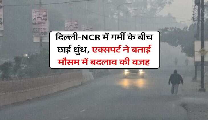 Delhi News : दिल्ली-NCR में गर्मी के बीच छाई धुंध, एक्सपर्ट ने बताई मौसम में बदलाव की वजह