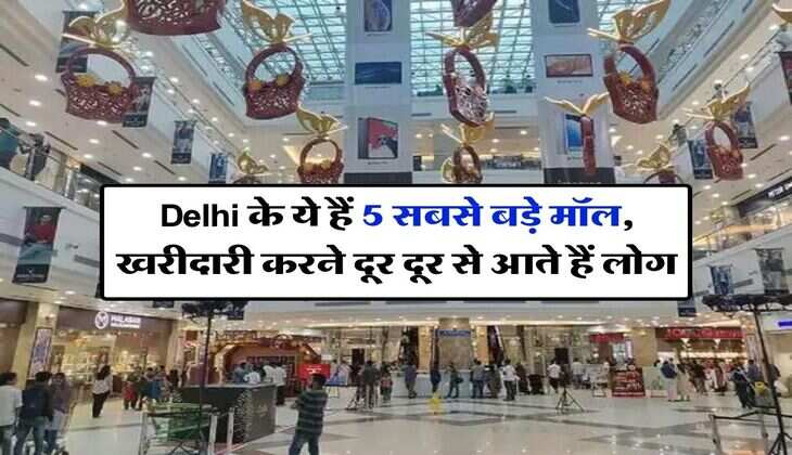 Delhi के ये हैं 5 सबसे बड़े मॉल, खरीदारी करने दूर दूर से आते हैं लोग