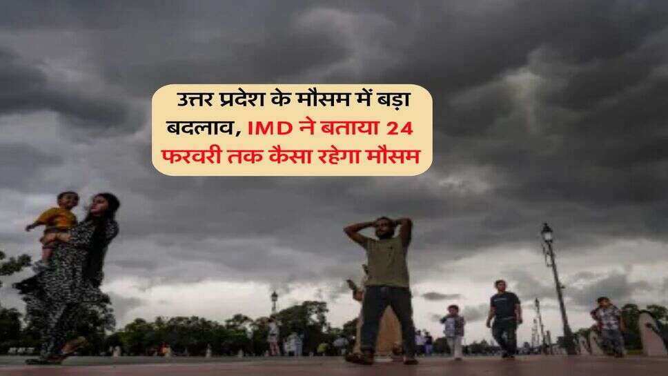 UP Mausam : उत्तर प्रदेश के मौसम में बड़ा बदलाव, IMD ने बताया 24 फरवरी तक कैसा रहेगा मौसम