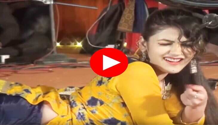 Gori Nagori Dance : गोरी नागोरी ने स्टेज पर लेटकर किया मदमस्त डांस, सपना को भूल गए लोग&nbsp;