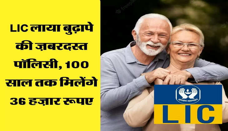 LIC लाया बुढ़ापे की ज़बरदस्त पॉलिसी, 100 साल तक मिलेंगे 36 हज़ार रूपए