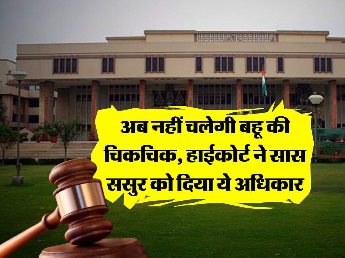 Delhi High Court : अब नहीं चलेगी बहू की चिकचिक, हाईकोर्ट ने सास ससुर को दिया ये अधिकार