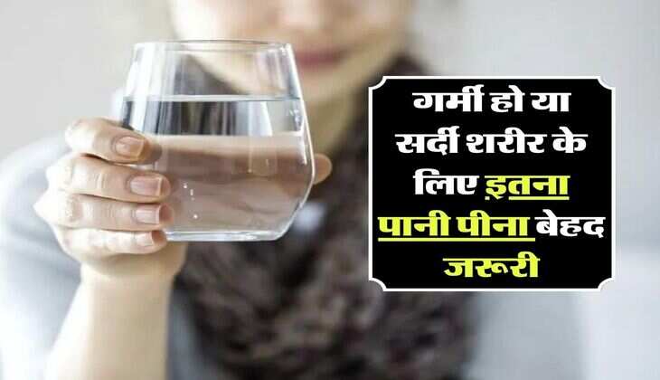 गर्मी हो या सर्दी शरीर के लिए इतना पानी पीना बेहद जरूरी, कोलेस्ट्रॉल और दिल की हेल्थ से जुडा हैं ये मामला