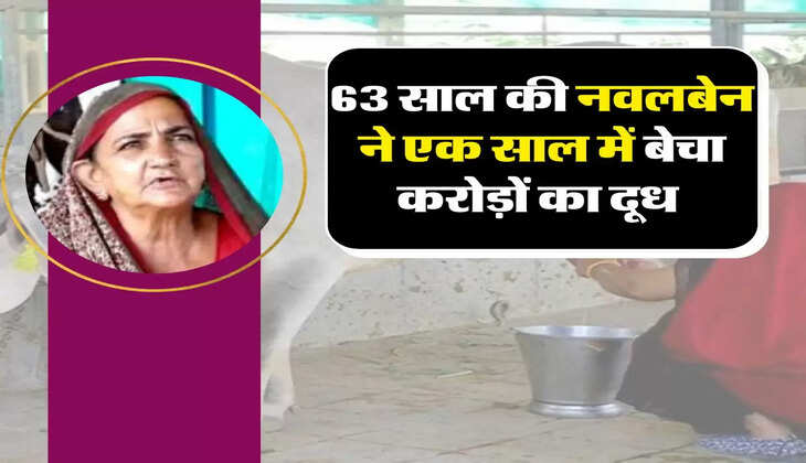 Business Idea : 63 साल की नवलबेन ने एक साल में बेचा करोड़ों का दूध , लोगों के लिए बनी प्रेरणा 