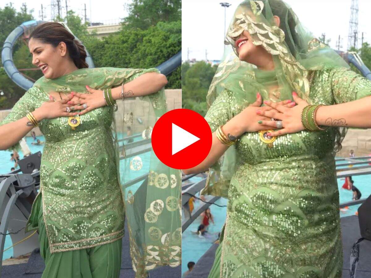 Sapna Choudhary Dance : सपना चौधरी ने स्टेज पर उड़ाया गर्दा, लटके झटके देख फैंस का मचला दिल