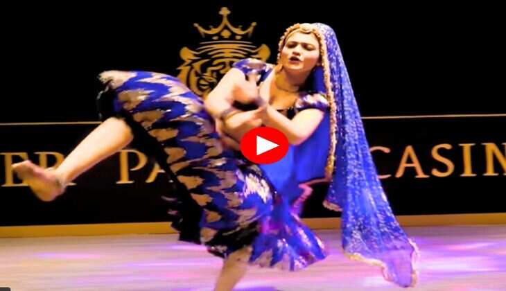 Gori Nagori Dance : घाघरा चोली में गोरी नागोरी ने लगाए स्लोली स्लोली ठुमके, दिल हार बैठे लोग