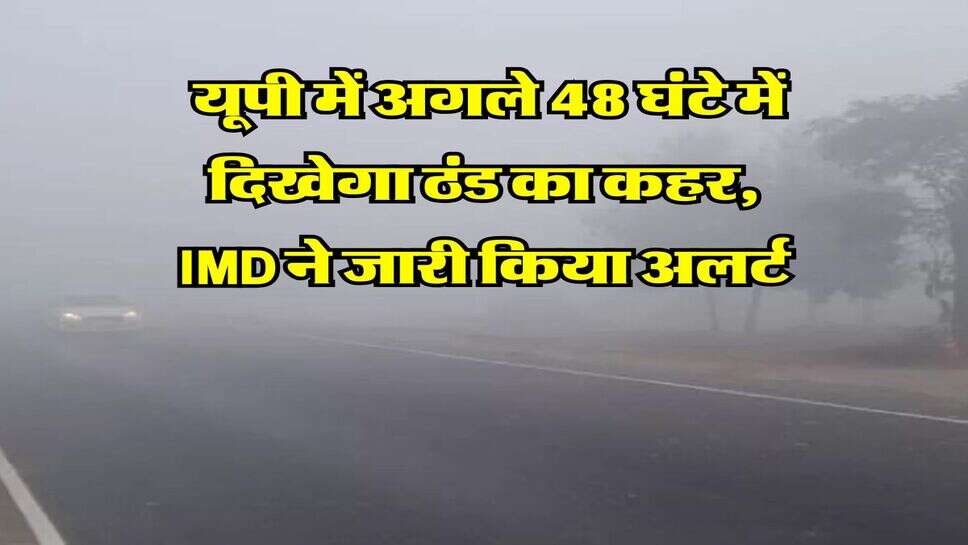 UP Winter Alert : यूपी में अगले 48 घंटे में दिखेगा ठंड का कहर, IMD ने जारी किया अलर्ट