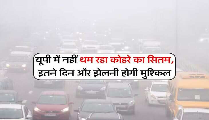 Weather Update : यूपी में नहीं थम रहा कोहरे का सितम, इतने दिन और झेलनी होगी मुश्किल