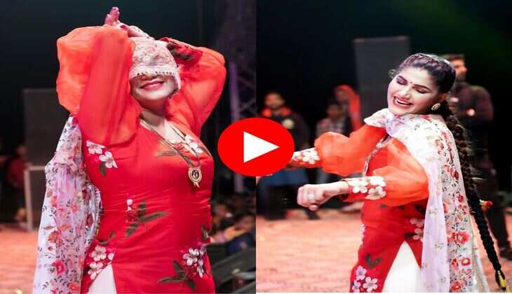 Haryanvi Dance : ना ओल्हा ना ढाटा मारू गाने पर सपना चौधरी ने लाल सूट में किया गजब का डांस, देख फैंस हुए क्रेजी&nbsp;