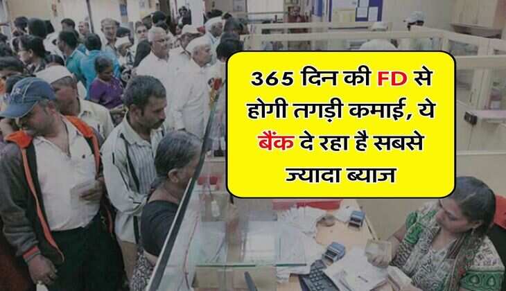 365 दिन की FD से होगी तगड़ी कमाई, ये बैंक दे रहा है सबसे ज्यादा ब्याज
