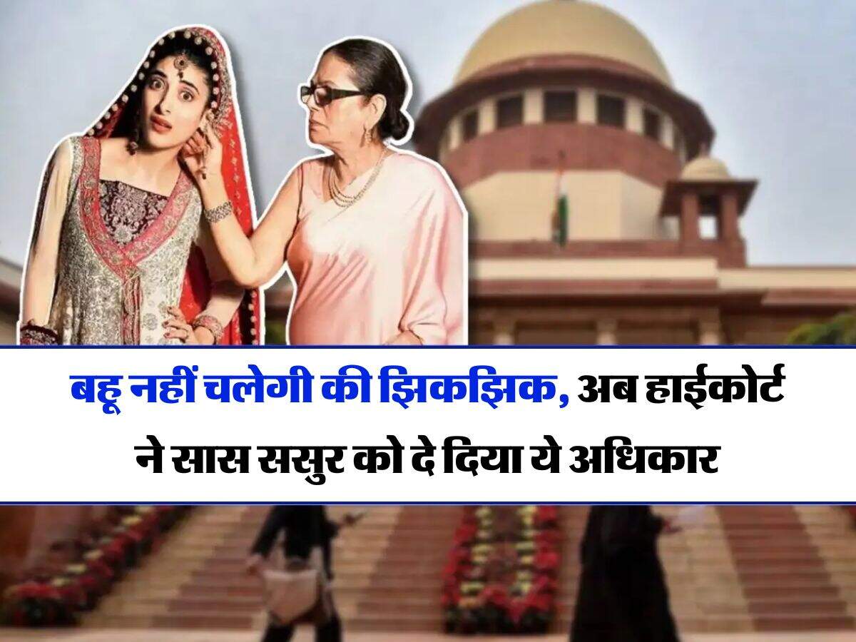 Delhi High Court : बहू नहीं चलेगी की झिकझिक, अब हाईकोर्ट ने सास ससुर को दे दिया ये अधिकार
