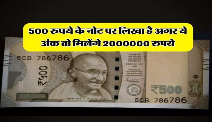 Note sale : 500 रुपये के नोट पर लिखा है अगर ये अंक तो मिलेंगे 2000000 रुपये 