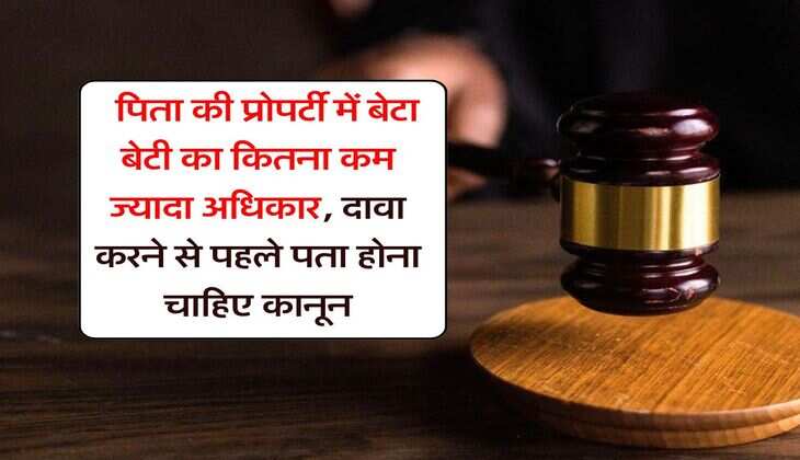 property rights : पिता की प्रोपर्टी में बेटा बेटी का कितना कम ज्यादा अधिकार, दावा करने से पहले पता होना चाहिए कानून