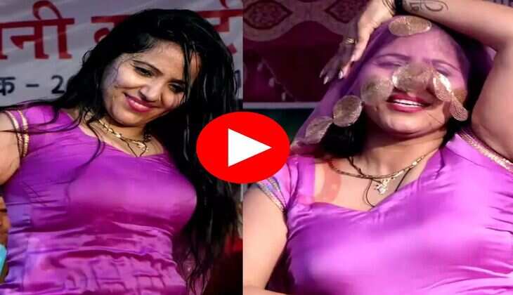 Haryanvi Dance: रचना तिवारी ने स्टेज पर किया फुर्तीला डांस, मूव्ज देख फैंस भर रहे आहें