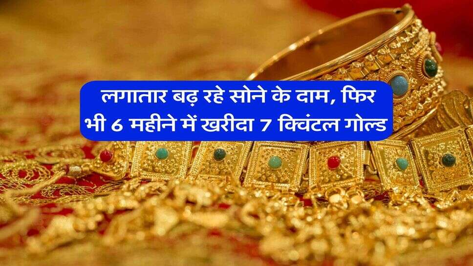 Gold Rates : लगातार बढ़ रहे सोने के दाम, फिर भी 6 महीने में खरीदा 7 क्विंटल गोल्&zwj;ड