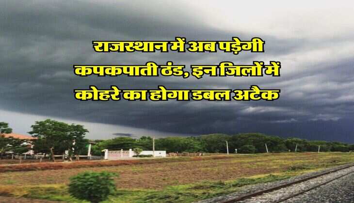 Rajasthan Weather Update : राजस्थान में अब पड़ेगी कपकपाती ठंड, इन जिलों में कोहरे का होगा डबल अटैक