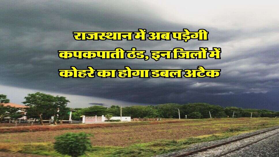 Rajasthan Weather Update : राजस्थान में अब पड़ेगी कपकपाती ठंड, इन जिलों में कोहरे का होगा डबल अटैक