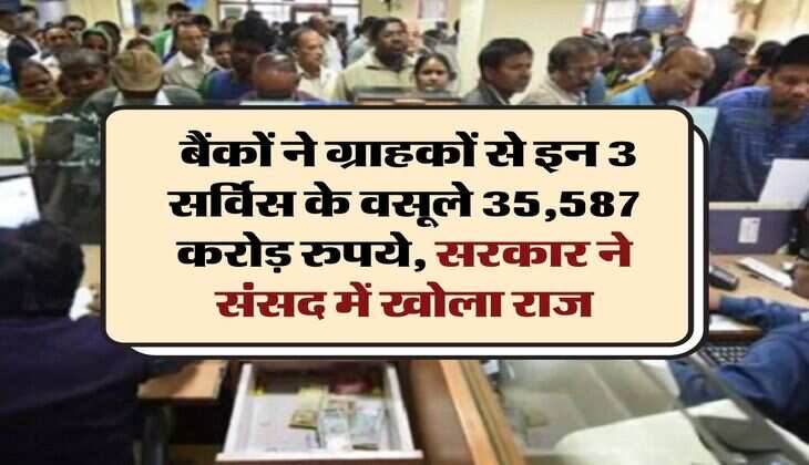 Service Charges of Banks : बैंकों ने ग्राहकों से इन 3 सर्विस के वसूले 35,587 करोड़ रुपये, सरकार ने संसद में खोला राज