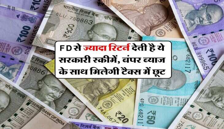 FD से ज्यादा रिटर्न देती है ये सरकारी स्कीमें, बंपर ब्याज के साथ मिलेगी टैक्स में छूट