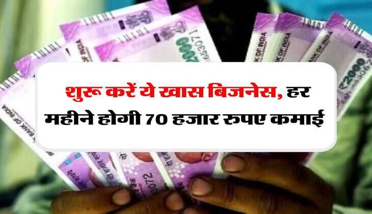 	Business Idea : शुरू करें ये खास बिजनेस, हर महीने होगी 70 हजार रुपए कमाई 