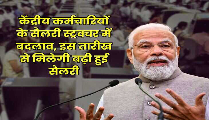 8th Pay Commission Salary : केंद्रीय कर्मचारियों के सैलरी स्ट्रक्चर में बदलाव, इस तारीख से मिलेगी बढ़ी हुई सैलरी