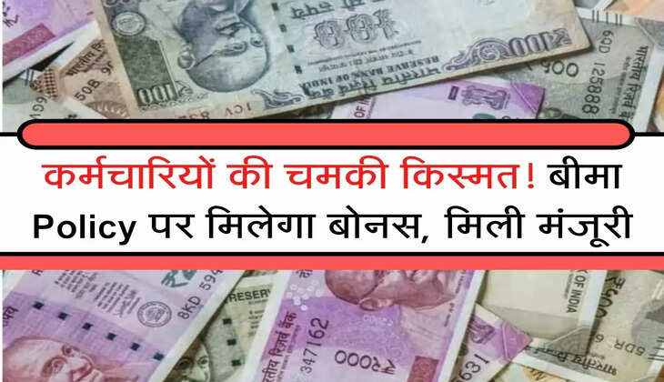 Bima Policy : कर्मचारियों की चमकी किस्मत! बीमा Policy पर मिलेगा बोनस, मिली मंजूरी