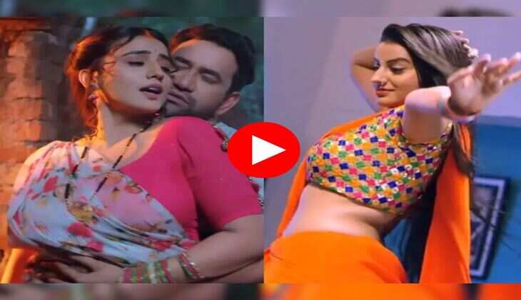 Bhojpuri : अक्षरा सिंह ने दिखाई हसीन अदाएं, देख निरहुआ हो गया रोमांटिक 