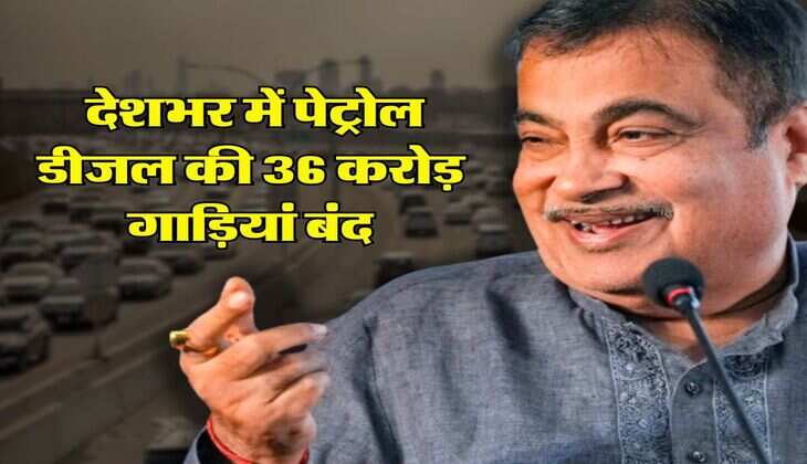 Nitin Gadkari : देशभर में पेट्रोल डीजल की 36 करोड़ गाड़ियां बंद