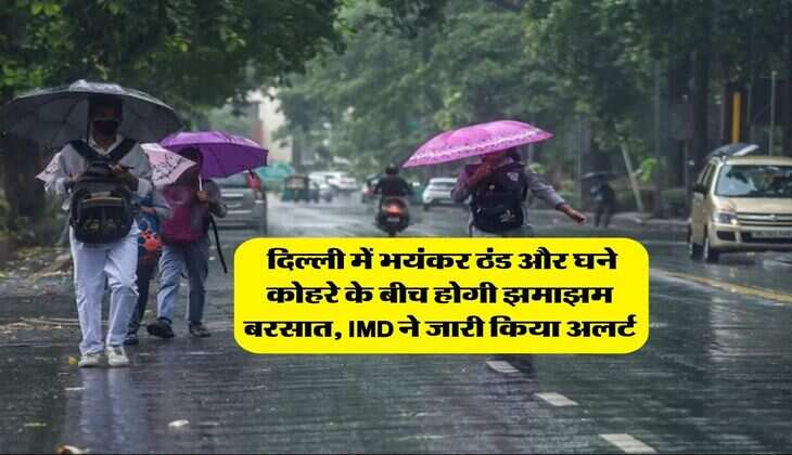 Delhi Weather : दिल्ली में भयंकर ठंड और घने कोहरे के बीच होगी झमाझम बरसात, IMD ने जारी किया अलर्ट
