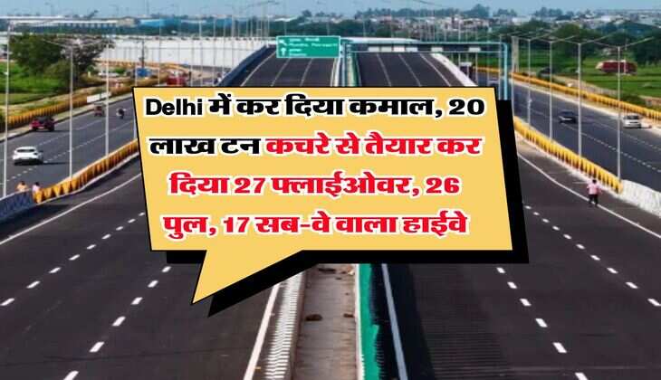 Delhi में कर दिया कमाल, 20 लाख टन कचरे से तैयार कर दिया 27 फ्लाईओवर, 26 पुल, 17 सब-वे वाला हाईवे