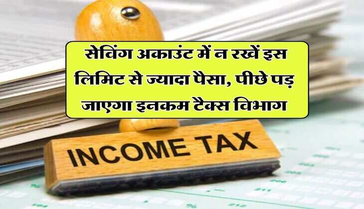 Income Tax : सेविंग अकाउंट में न रखें इस लिमिट से ज्यादा पैसा, पीछे पड़ जाएगा इनकम टैक्स विभाग
