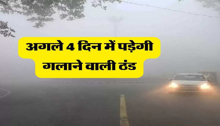 Weather Update - अगले 4 दिन में पड़ेगी गलाने वाली ठंड, मौसम विभाग ने दी चेतावनी 