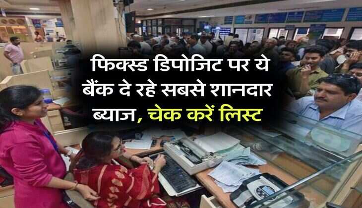 FD interest rate : फिक्स्ड डिपोजिट पर ये बैंक दे रहे सबसे शानदार ब्याज, चेक करें लिस्ट