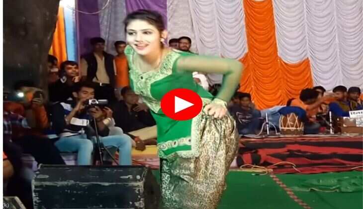 Gori Nagori Dance : नाचते हुए गोरी नागोरी ने उठाया कुर्ता, बढ़ा दिया तापमान
