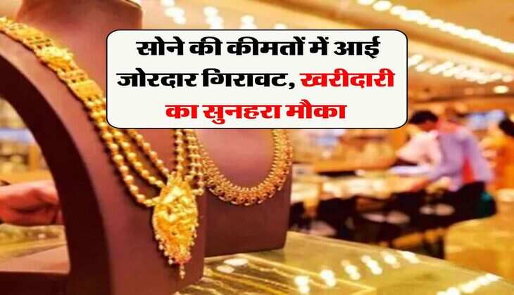 Gold Price : सोने की कीमतों में आई जोरदार गिरावट, खरीदारी का सुनहरा मौका