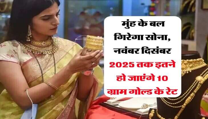  मुंह के बल गिरेगा सोना, नवंबर दिसंबर 2025 तक इतने हो जाएंगे 10 ग्राम गोल्ड के रेट