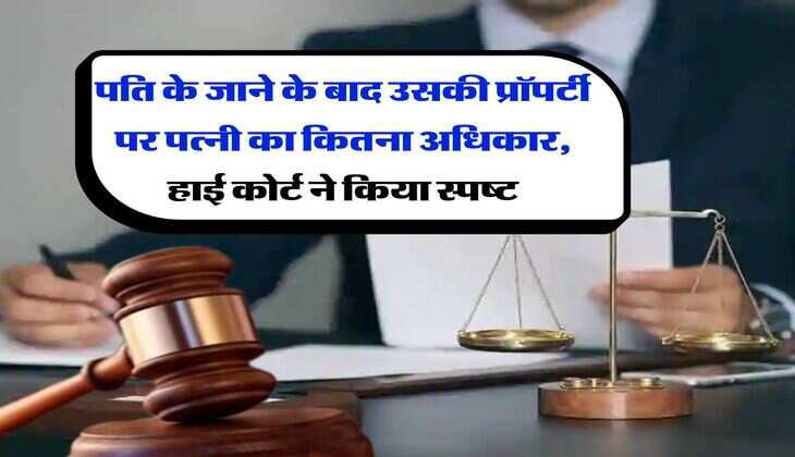 property rights : पति के जाने के बाद उसकी प्रॉपर्टी पर पत्नी का कितना अधिकार, हाई कोर्ट ने किया स्पष्ट