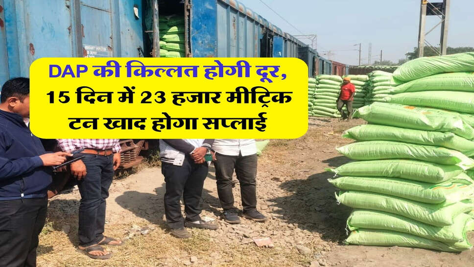 DAP की किल्लत होगी दूर, 15 दिन में 23 हजार मीट्रिक टन खाद होगा सप्लाई