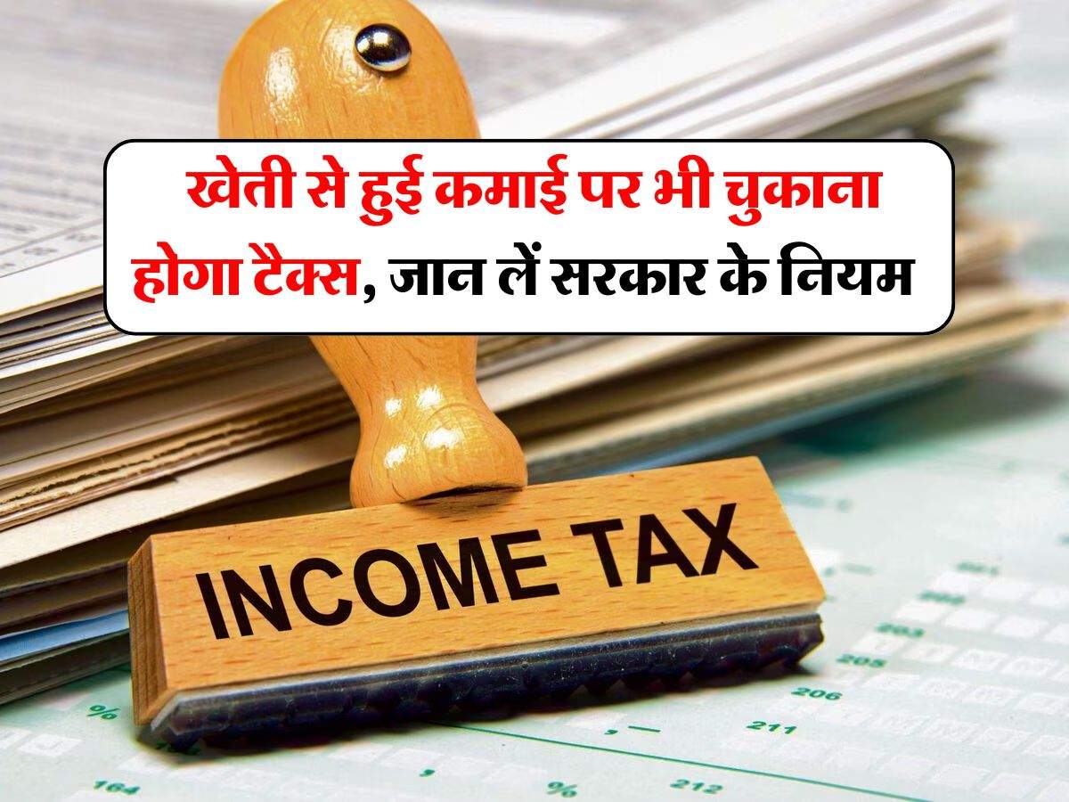 Income Tax : खेती से हुई कमाई पर भी चुकाना होगा टैक्स, जान लें सरकार के नियम