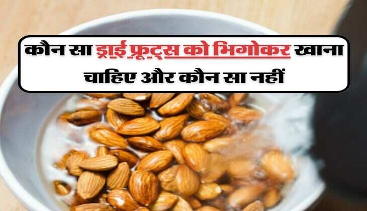 जरूरी बात : &nbsp;कौन सा ड्राई फ्रूट्स को भिगोकर खाना चाहिए और कौन सा नहीं, यहां जानें