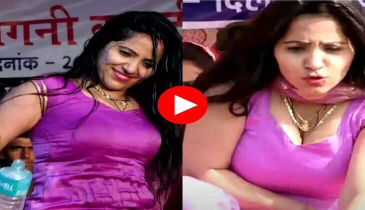 Haryanvi Dance Video : रचना तिवारी ने स्टेज हिलाया हैवी फिगर, दर्शक भरने लगे आहें