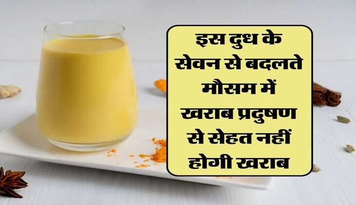 बदलते मौसम में खराब प्रदुषण से सेहत नहीं होगी खराब, बस रोजाना करें इस दुध का सेवन
