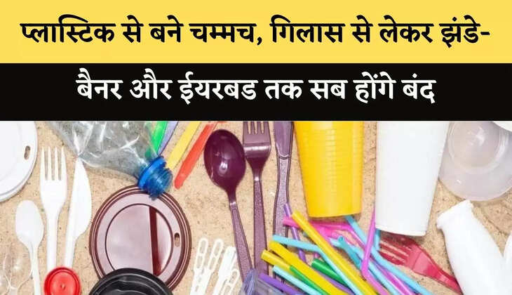 प्लास्टिक से बने चम्मच, गिलास से लेकर झंडे-बैनर और ईयरबड तक सब होंगे बंद, 1 जुलाई से लगेगा बैन