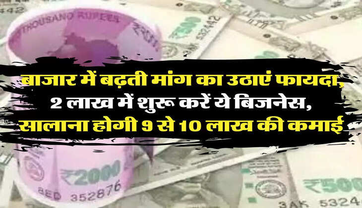 Business Idea: बाजार में बढ़ती मांग का उठाएं फायदा, 2 लाख में शुरू करें ये बिजनेस, सालाना होगी 9 से 10 लाख की कमाई