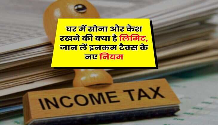 Income Tax Rule 2025 : घर में सोना और कैश रखने की क्या है लिमिट, जान लें इनकम टैक्स के नए नियम