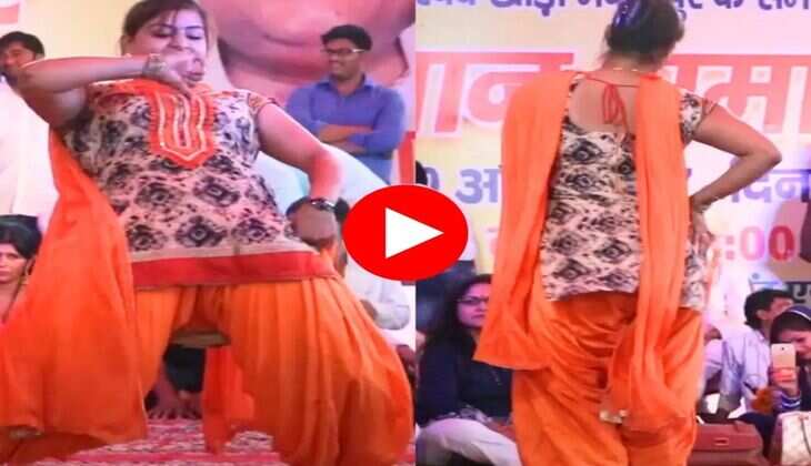 Haryanvi Dance : टाइट फिटिंग सूट में मोनिका चौधरी ने किया गदर डांस, लोग बोले - कुर्ती तेरी गीली गीली