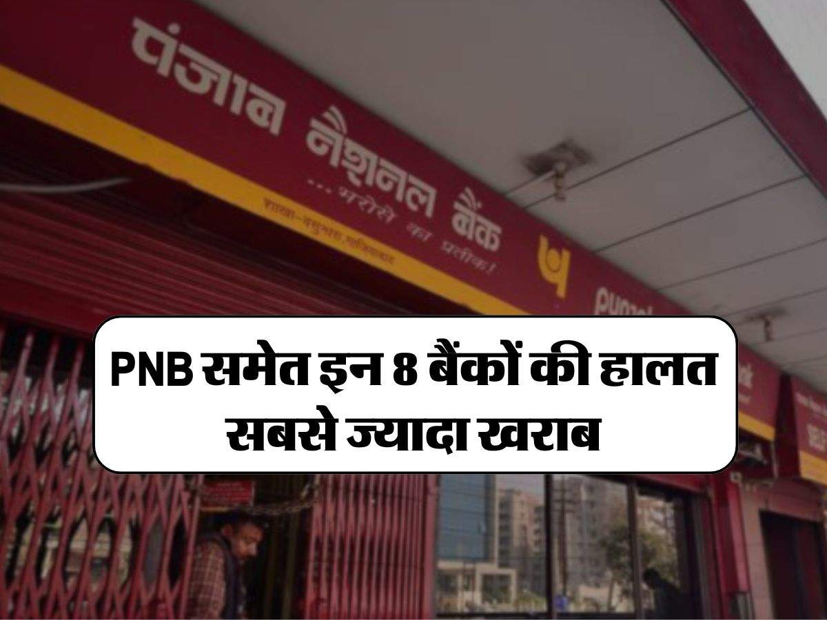 PNB समेत इन 8 बैंकों की हालत सबसे ज्यादा खराब, 4 सरकारी और 4 प्राइवेट