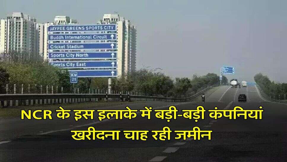 NCR के इस इलाके में बड़ी-बड़ी कंपनियां खरीदना चाह रही जमीन, प्रोपर्टी में आया बूम