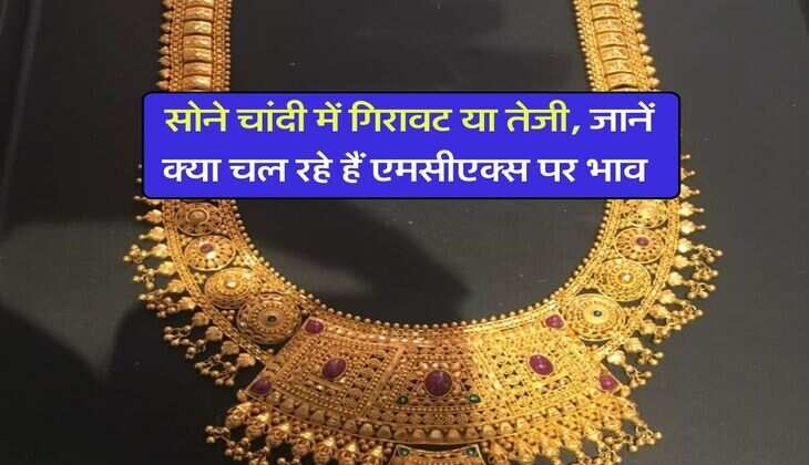 MCX Gold Rates : सोने चांदी में गिरावट या तेजी, जानें क्या चल रहे हैं एमसीएक्स पर भाव